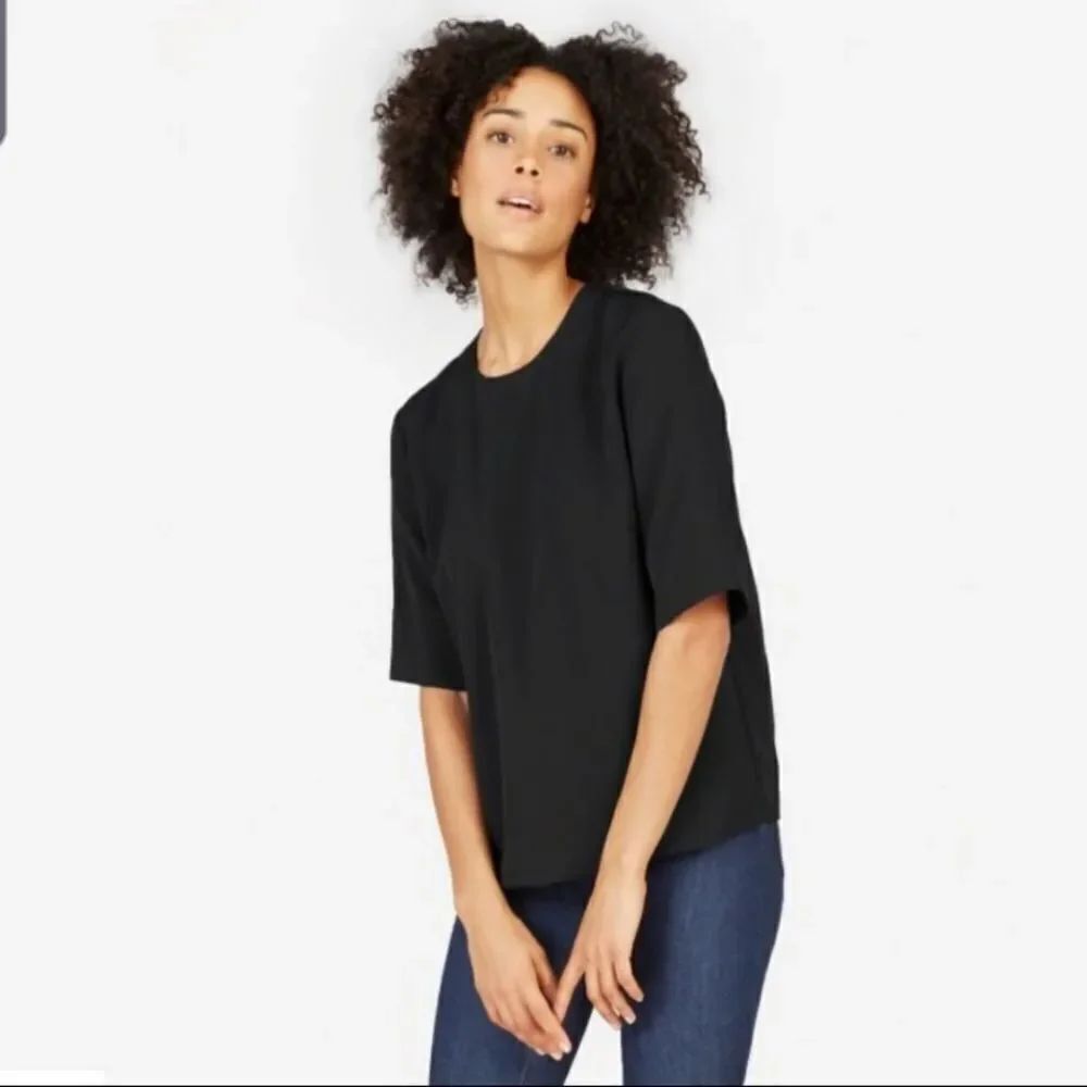 Everlane Japanese goweave back zip tee sz 00